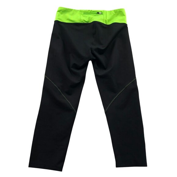 Saucony Womens Leggings Medium Skinny Leg Stretch Pull On Black Athleisure - Picture 2 of 15